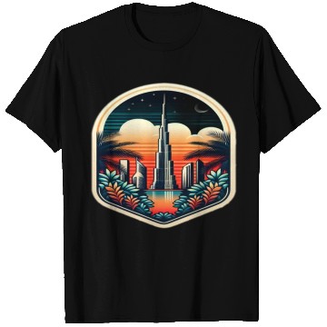 Discover Dubai City United Arab Emirates Vintage Travel T Shirts