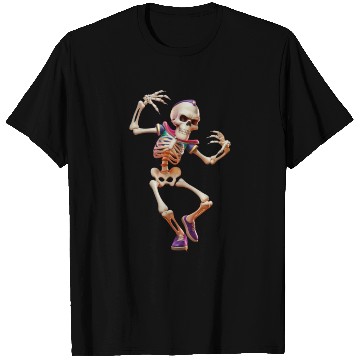 Discover Skeleton With Headphones Dancing to the Beat T Shirts