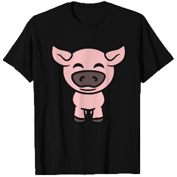 Discover Little cute piggy pig piglet cartoon animal love T Shirts