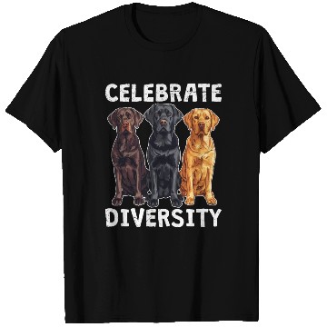 Discover Labrador CELEBRATE DIVERSITY Labrador Owner T Shirts