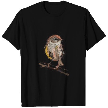Discover Whimsical Nature little green Bird T Shirts