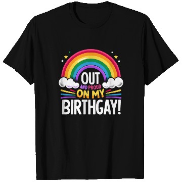 Discover Birthgay Gay Pride Flag Pride Month Equal Rights T Shirts