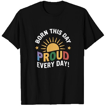 Discover Birthgay Gay Pride Flag Pride Month Equal Rights T Shirts