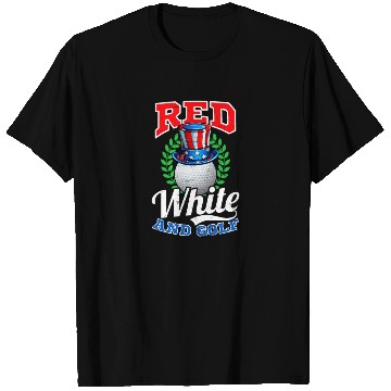 Discover 4th Of July Golf Red White And Golf T Shirts