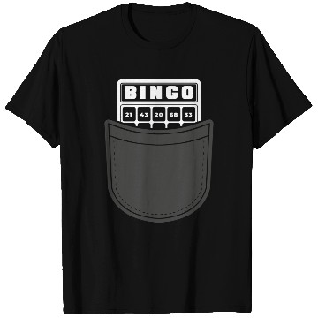 Discover Fake Pocket Bingo Player T Shirts
