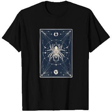 Discover Spider Tarot Card Reader Astrology Occult T Shirts