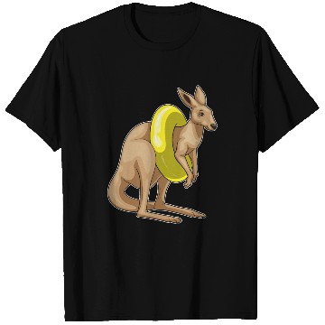 Discover Kangaroo Swimming Swim ring T Shirts