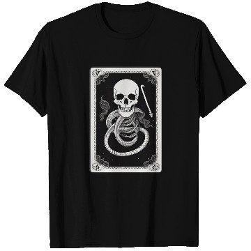 Discover Skull Tarot Card Reader Astrology Occult T Shirts