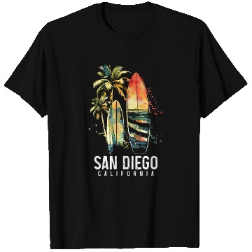 Discover San Diego California Surf Surfer Gift T Shirts