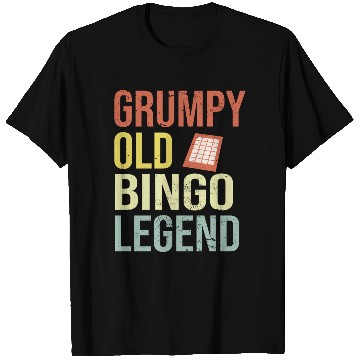 Discover Grumpy old Bingo Legend Bingo Player T Shirts