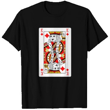 Discover King of Diamonds Playing Card T Shirts