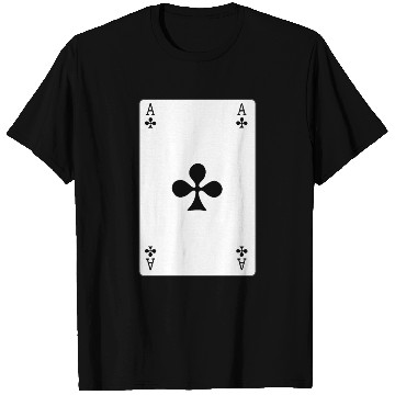 Discover Clover Playing card ace T Shirts