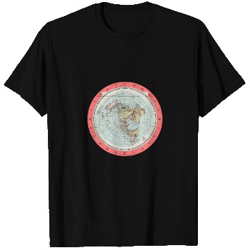 Discover Flat Earth Theory World Map - Funny Conspiracy The T Shirts