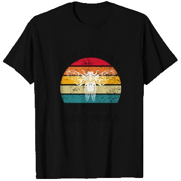Discover I Like Cicada & Maybe Like 3 People, Retro Sunset T Shirts
