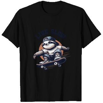Discover Skate Slow: Urban Sloth Skater T Shirts
