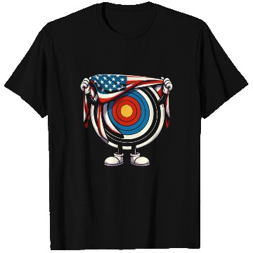 Discover Archer USA FLAG Patriot Archery T Shirts