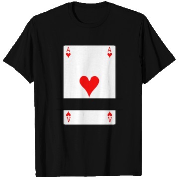 Discover Playing card ace of hearts with banner space T Shirts