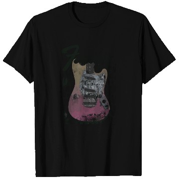 Discover Grunge Cheetah Print Electric Guitar T Shirts