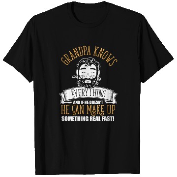 Discover Grandpa Knows Everything Funny Father's Day Dad T Shirts
