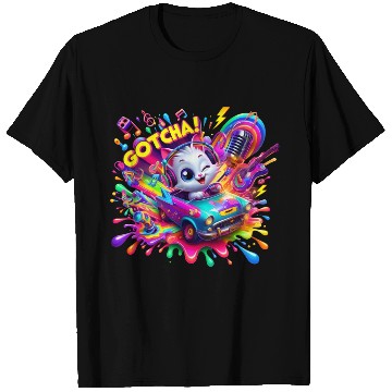 Discover Galactic Vibes: Plosion of Splashes - GoTcha! T Shirts