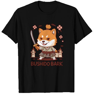 Discover Chibi Shiba Inu Samurai T Shirts