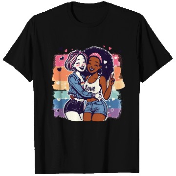 Discover Cute Sapphic Lesbian Whitey Melanin Rainbow Pride T Shirts