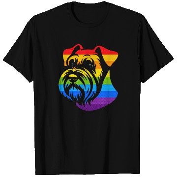 Discover Miniature Schnauzer Rainbow LGBT Gay Pride Lesbian T Shirts