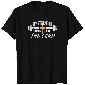 Discover My Strength Christian Men Bible Verse Gym Workout T Shirts