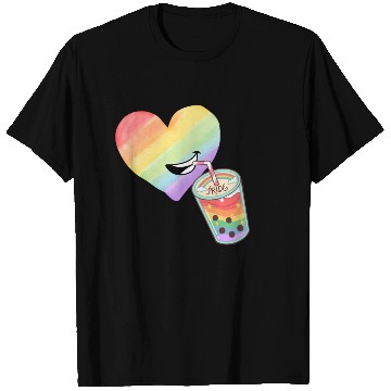 Discover Rainbow heart T Shirts