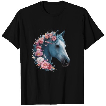 Discover Horse &Flowers T Shirts