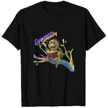 Discover Cute Little Green Sea Turtle on Ocean T Shirts