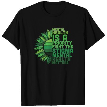 Discover Mental Health Sunflower T Shirts