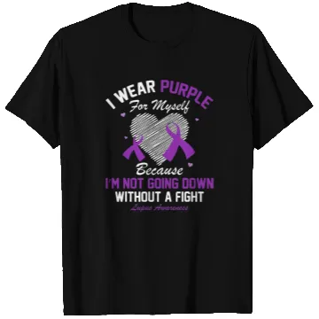 Discover I Wear Purple For Myself Lupus Awareness Heart T Shirts