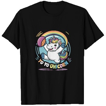 Discover Funny YoYo Unicorn Rainbow Skill T Shirts