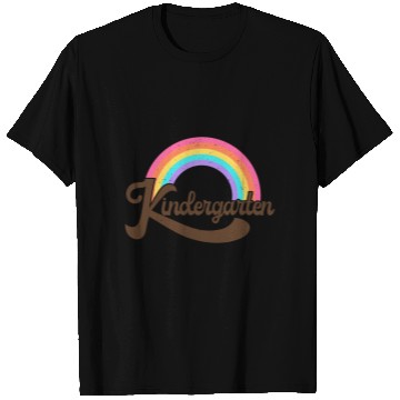 Discover Kindergarten Retro Vintage Rainbow Teacher Appreci T Shirts