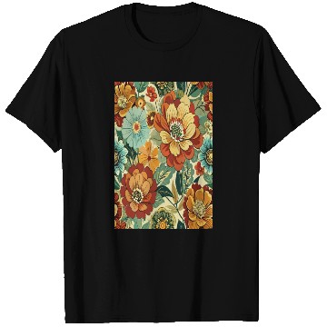 Discover Timeless Blossoms: A Vintage Floral Tapestry T Shirts