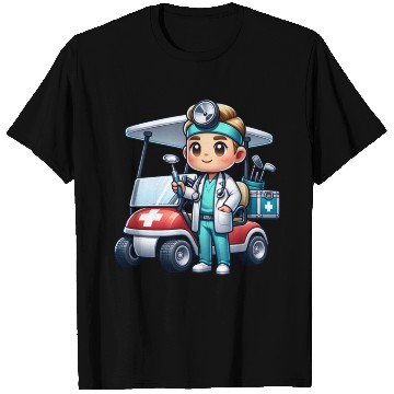 Discover Cute golfer doctor standing T Shirts