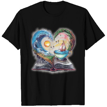 Discover A book is an ocean of adventures. T Shirts