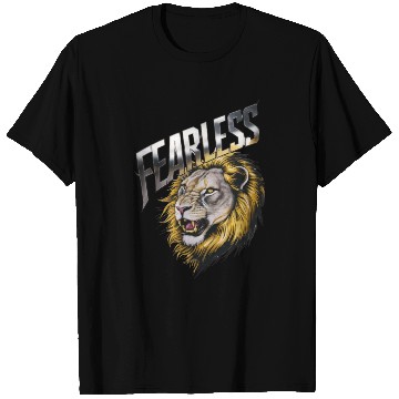 Discover Fearless lion ,Lionhearted Embrace the Fearless T Shirts