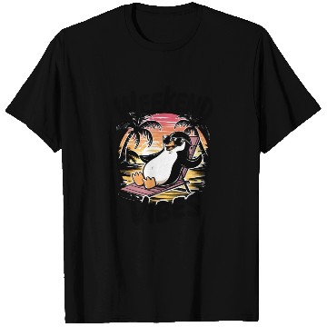 Discover Weekend Vibes Penguin: Playful T Shirts