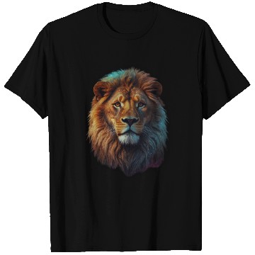 Discover Geometric Lion Galaxy Collection T Shirts