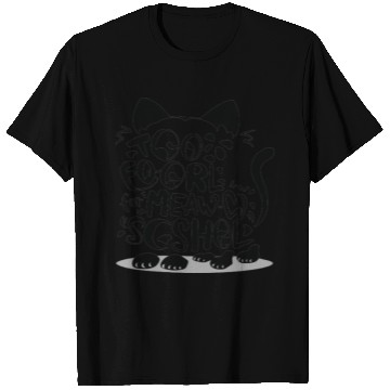 Discover Cat typography T Shirts