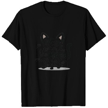 Discover Cat typography T Shirts