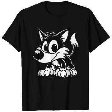 Discover Little Howler: Baby Wolf Design T Shirts