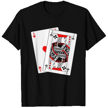 Discover Two cards Blackjack T Shirts