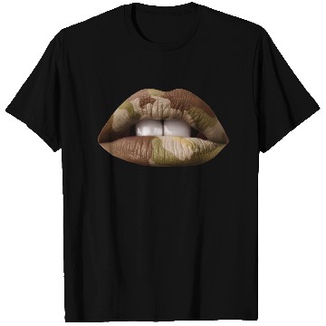 Discover Camo Lips T Shirts