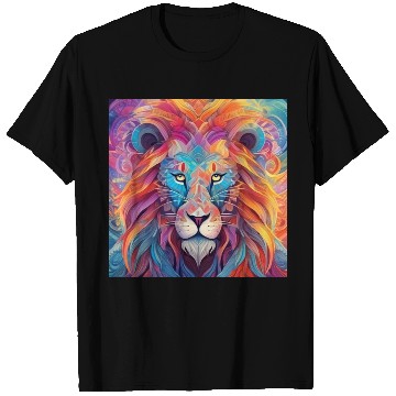 Discover Majestic Rainbow Lion T Shirts