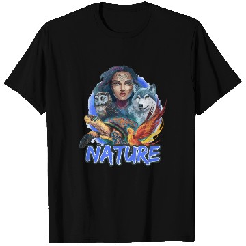 Discover Nature-Inspired Wolf Owl Turtle Phoenix Woman T Shirts