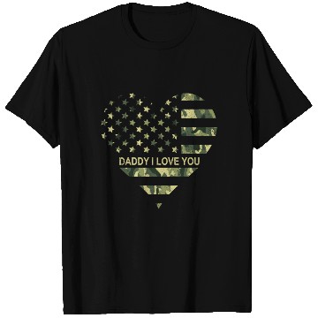 Discover I Love Daddy American Flag Heart Gift Fathers Day T Shirts