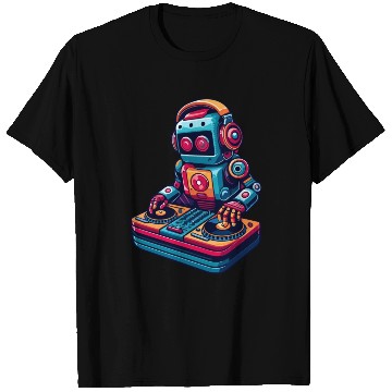 Discover Robot DJ: Beats of the Future T Shirts